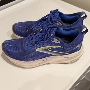 Brooks Glycerin Blue and White Running Shoes